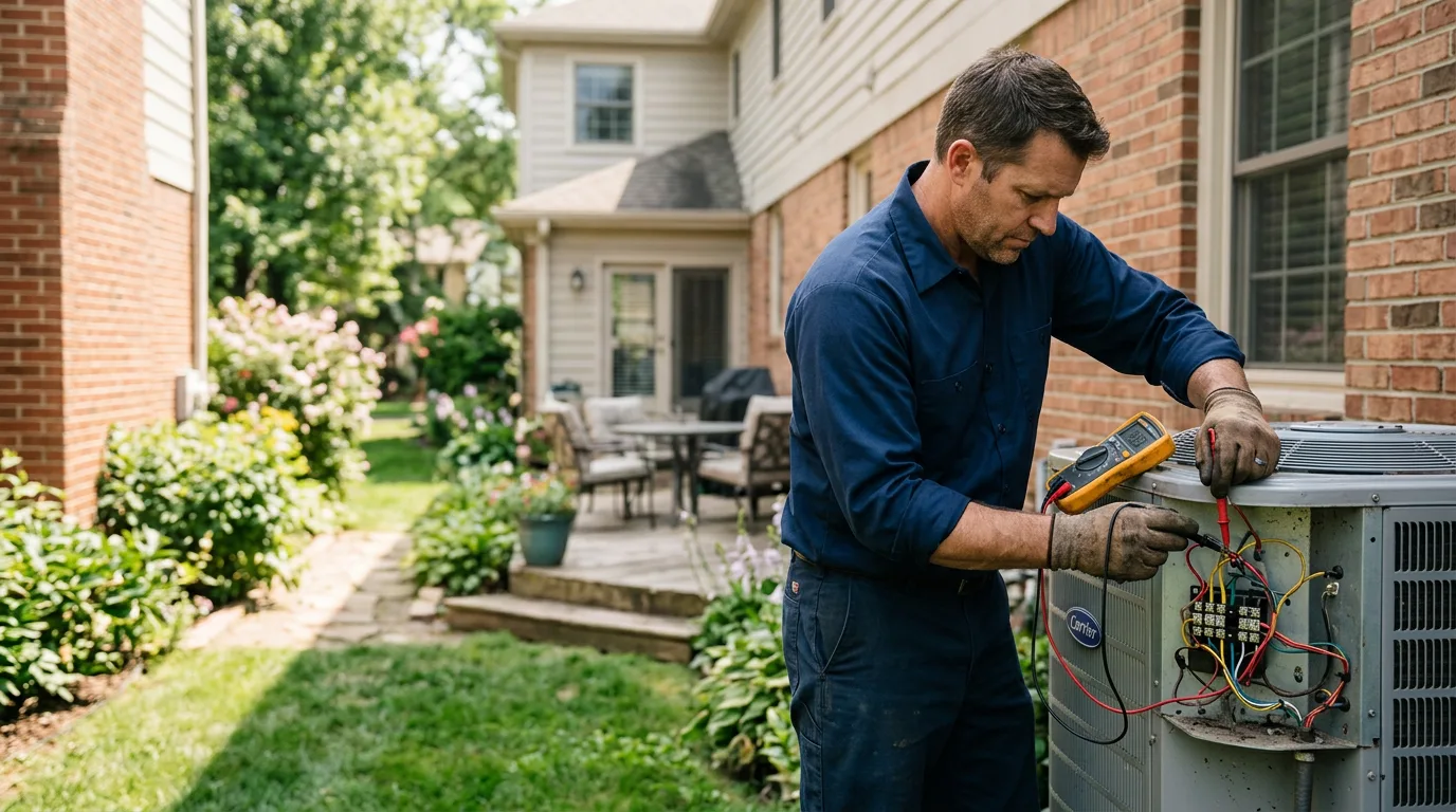 HVAC technician working near Wellersburg, PA